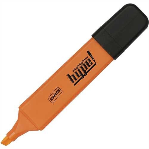 STAPLES Textmarker, hype, Einweg, Keilspitze, 2 - 5 mm, Schaftfarbe: in Schreibfarbe, Schreibfarbe: