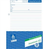 AVERY Zweckform Gesprächsnotiz, A5 hoch, 1fach, RC, weiß, 50 Blatt AVERY Zweckform Gesprächsnotiz, A5 hoch, 1fach, RC, weiß, 50 Blatt