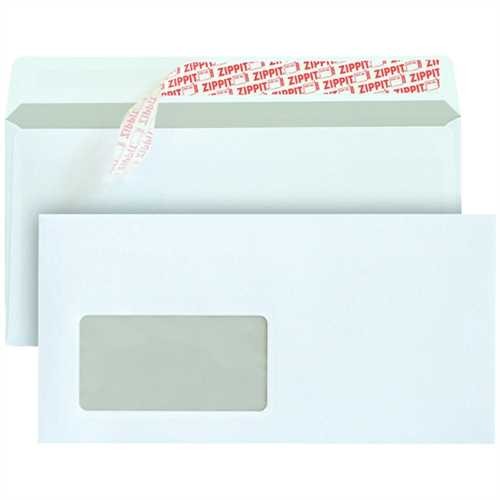 MAILmedia Briefumschlag, mit Fenster, haftklebend, C6/5, 229 x 114 mm, 80 g/m², weiß (500 Stück)