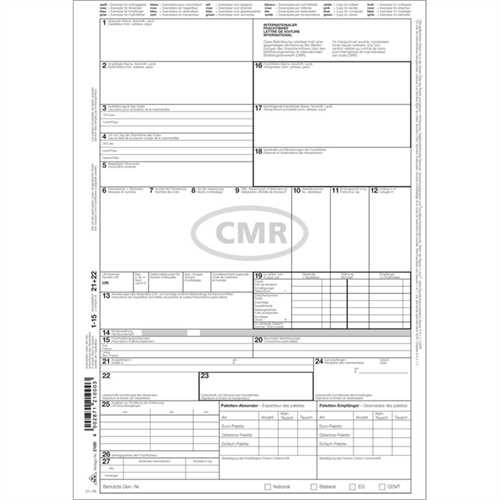 CMR-Frachtbriefe 4-teilig