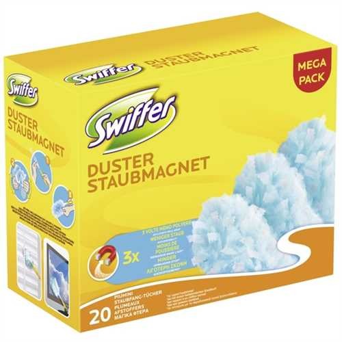 Swiffer Staubtuch Staubmagnet, Mega Pack, Mikrofaser (20 Stück)