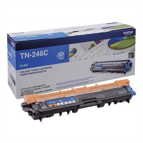 BROTHER TN246C - Brother Toner, Original, Cyan, 2.200 Seiten