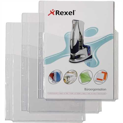 ReXel Prospekthülle, oben offen, A4, 0,18 mm, farblos, leicht genarbt (5 Stück)