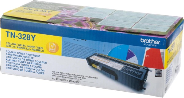 Brother TN-328Y Yellow Toner ~6.000 Seiten