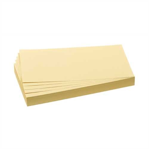 FRANKEN Moderationskarte, Rechteck, 20,5 x 9,5 cm, 130 g/m², gelb (500 Stück)