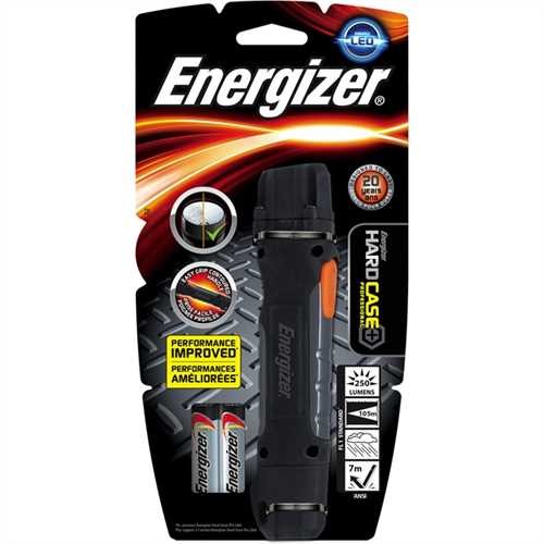 Energizer Taschenlampe, Hard Case Professional 2AA, 2 x AA, LED, Reichweite: 105 m, schwarz/grau