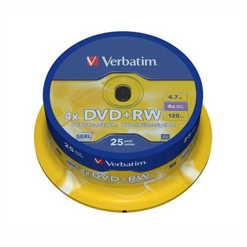 DVD+RW 4.7GB 4x 25er Spindel