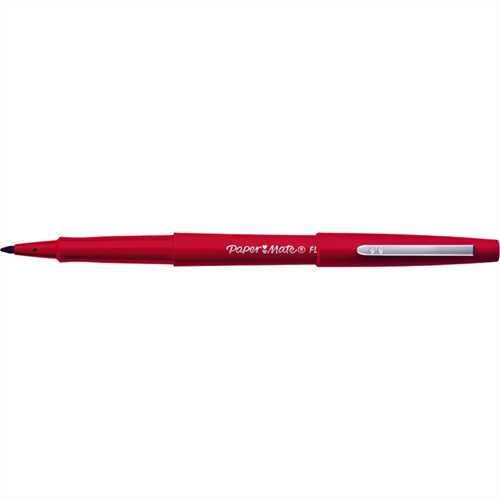 PAPER MATE Faserschreiber Flair, mit Kappe, M, Schreibfarbe: rot