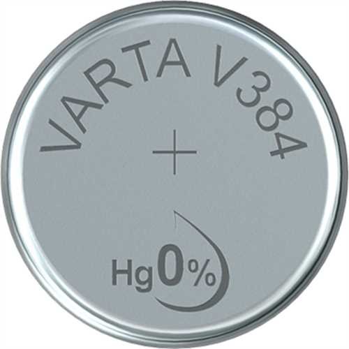 VARTA Knopfzelle, Silber, SR41, V384, 1,55 V, 35 mAh
