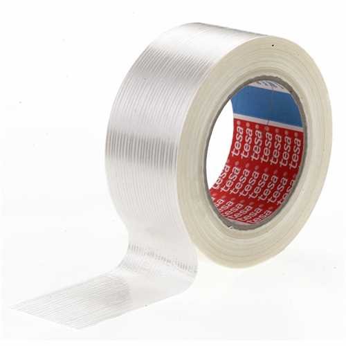 tesa Verpackungsklebeband tesapack 4574, PP-Filament, selbstklebend, 50 mm x 50 m, farblos (1 Rolle)