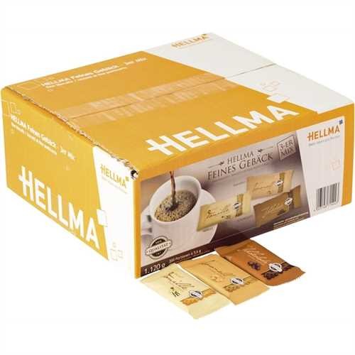 HELLMA Gebäckmischung Feines Gebäck, Karton, 200 x 1 Stück (1.120 g)