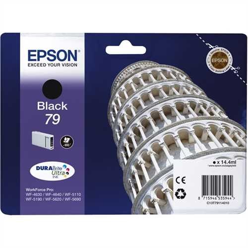 EPSON Tintenpatrone, 79, C13T79114010, original, schwarz, 14,4 ml, 900 Seiten