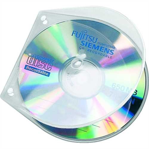 VELOFLEX CD-Hülle VELOBOX, Polypropylen, 125 x 125 x 4 mm, für: 1 CD, farblos, transparent (10 Stück