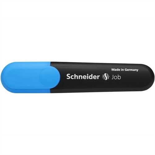SCHNEIDER Textmarker Job, nachfüllbar, Keilspitze, 1 - 5 mm, Schreibfarbe: blau