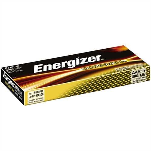 Energizer Batterie, INDUSTRIAL, Micro, AAA, LR03, 1,5 V (10 Stück)