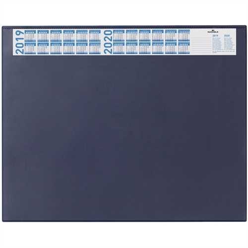 DURABLE Schreibunterlage, mit Vollsichtauflage, 65 x 52 cm, dunkelblau