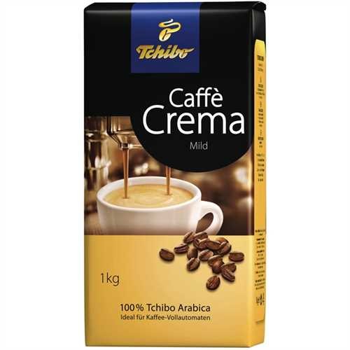 Tchibo Kaffee Caffè Crema Mild 1KG koffeinhaltig, ganze Bohne
