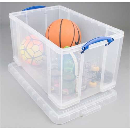 Really Useful Box Aufbewahrungsbox, PP, 84 l, 71 x 44 x 38 cm, farblos, transparent