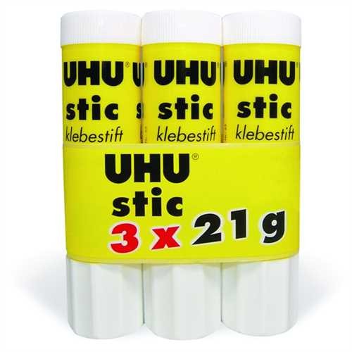 UHU Klebestift stic, 3 x 21 g (3 Stück)