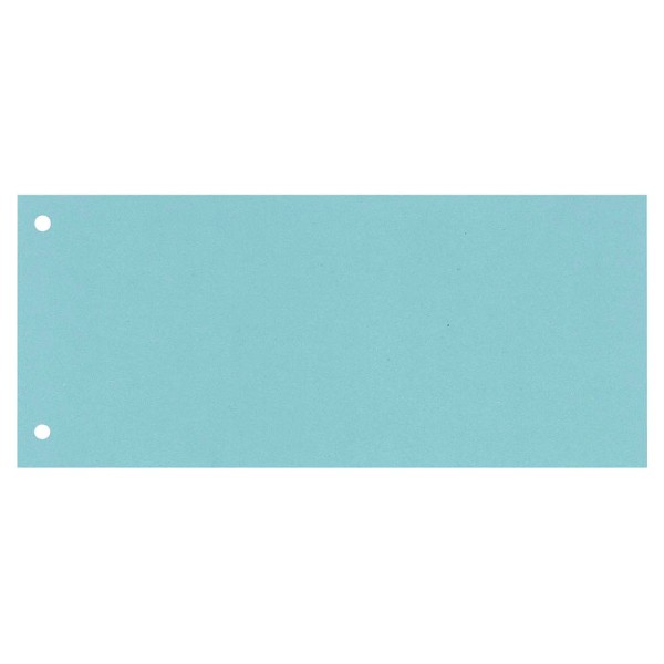 Wekre Trennstreifen, Karton (RC), 190 g/m², 2fach Lochung, 24 x 10,5/5,5 cm, blau (100 Stück)