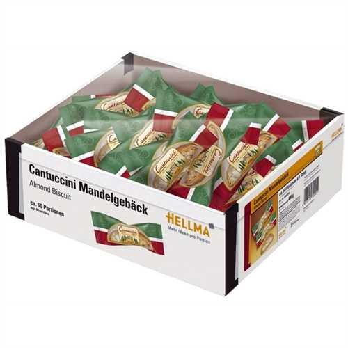 HELLMA Gebäck Cantuccini, Mandel, Karton, 60 x 1 Stück (480 g)