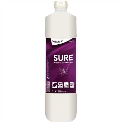 Diversey Desinfektionsreiniger SURE™ Cleaner Disinfectant, flüssig, Flasche (1 l)