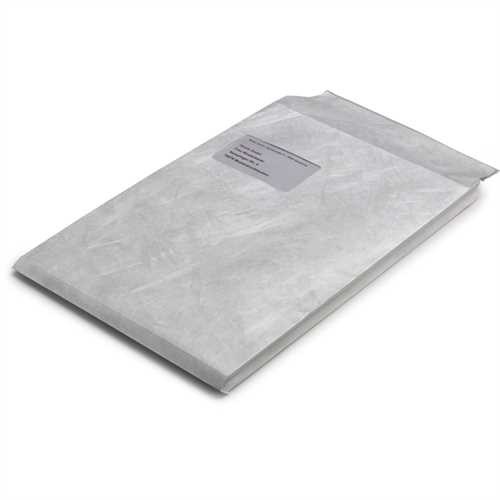 BONG Versandtasche, mit Falte, 20 mm, mit Fenster, haftklebend, C4, 229 x 324 mm, Tyvek, weiß (100 S