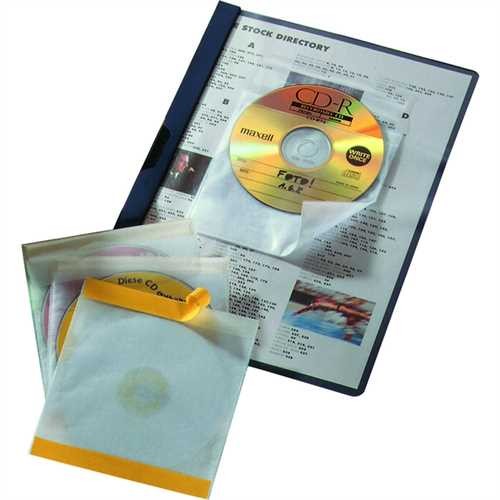 DURABLE CD-Hülle Fix, PP, für: 1 CD/DVD, farblos, transparent (10 Stück)