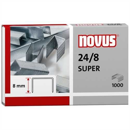 NOVUS Heftklammer, SUPER, 24/8, verzinkt (1.000 Stück)