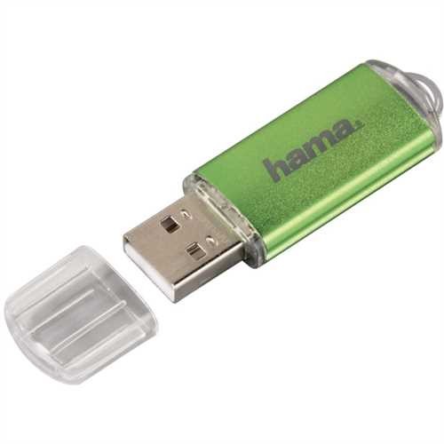 hama USB-Stick FlashPen Laeta, USB 2.0, 64 GB, Lesegeschwindigkeit: 10 MB/s, grün