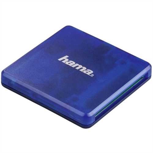 hama Kartenleser USB 2.0, extern, für PC/MAC, blau
