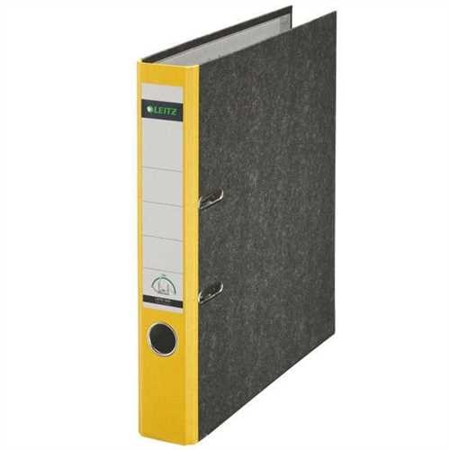 LEITZ Ordner Standard, Karton (RC), A4, 52 mm, 28,5 x 31,8 cm, gelb
