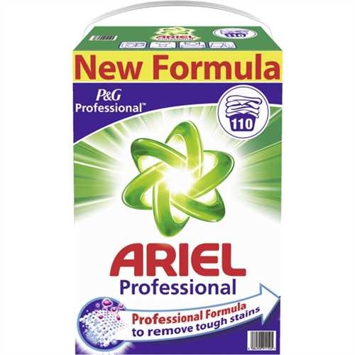 ARIEL Waschmittel Professional, Regulär, Pulver, Karton, für 110 Reinigungen (7.150 g)