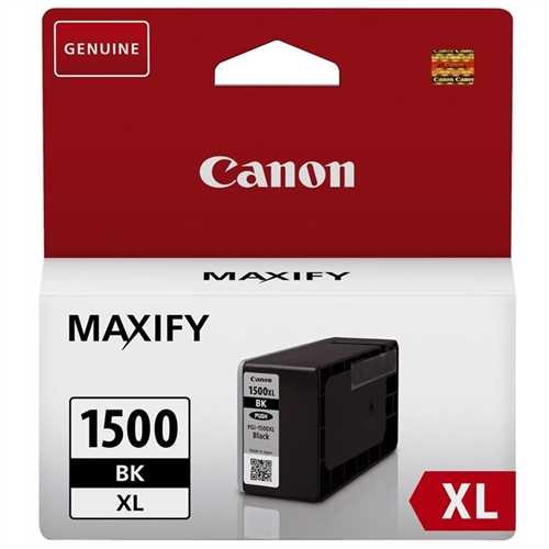 Canon Tintenpatrone, PGI-1500XL BK, 9182B001, original, schwarz, 34,7 ml, 1.200 Seiten