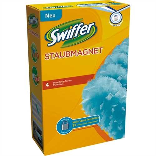 Swiffer Staubtuch Staubmagnet, Nachfüllpack, Mikrofaser (4 Stück)