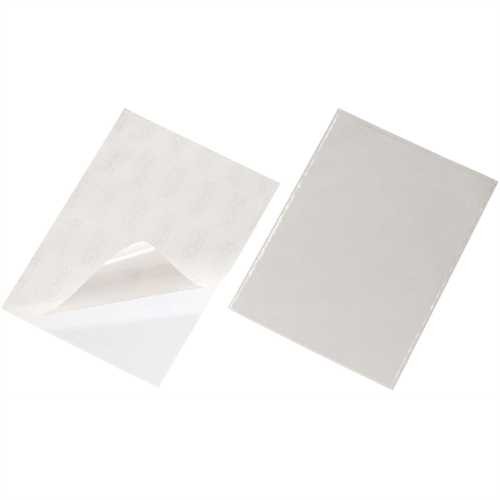 DURABLE Klebetasche Pocketfix, selbstklebend, A4, innen: 210 x 297 mm, farblos (25 Stück)
